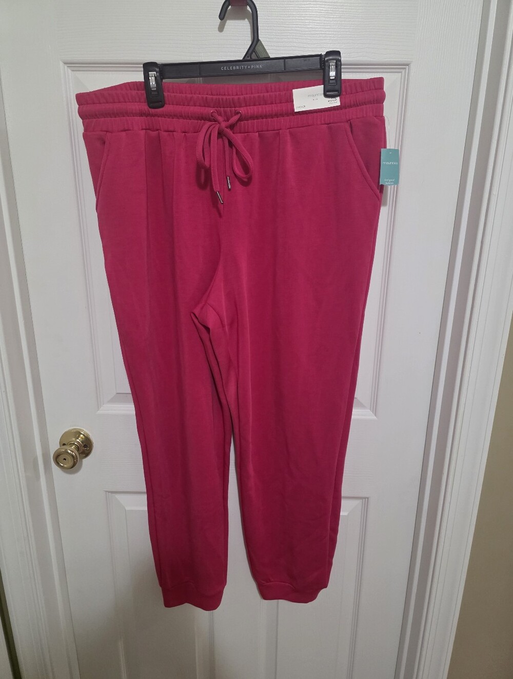 Maurices Fuscia Scuba Jogger Pants NWTS Size Xl